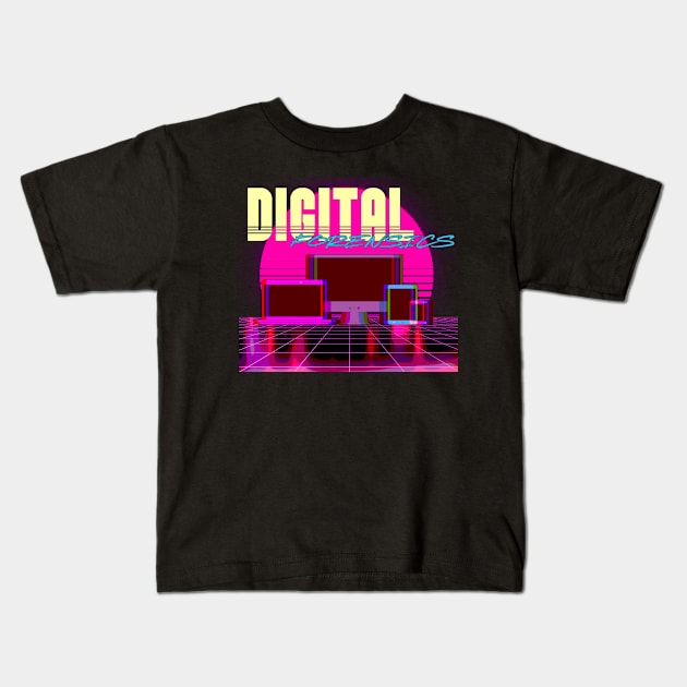 Retro Digital Forensics Kids T-Shirt by DFIR Diva